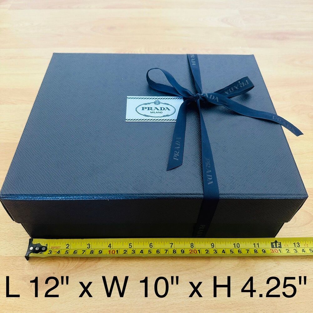 Prada Gift Box EMPTY - large box L 12" x W 10" x H 4.25"